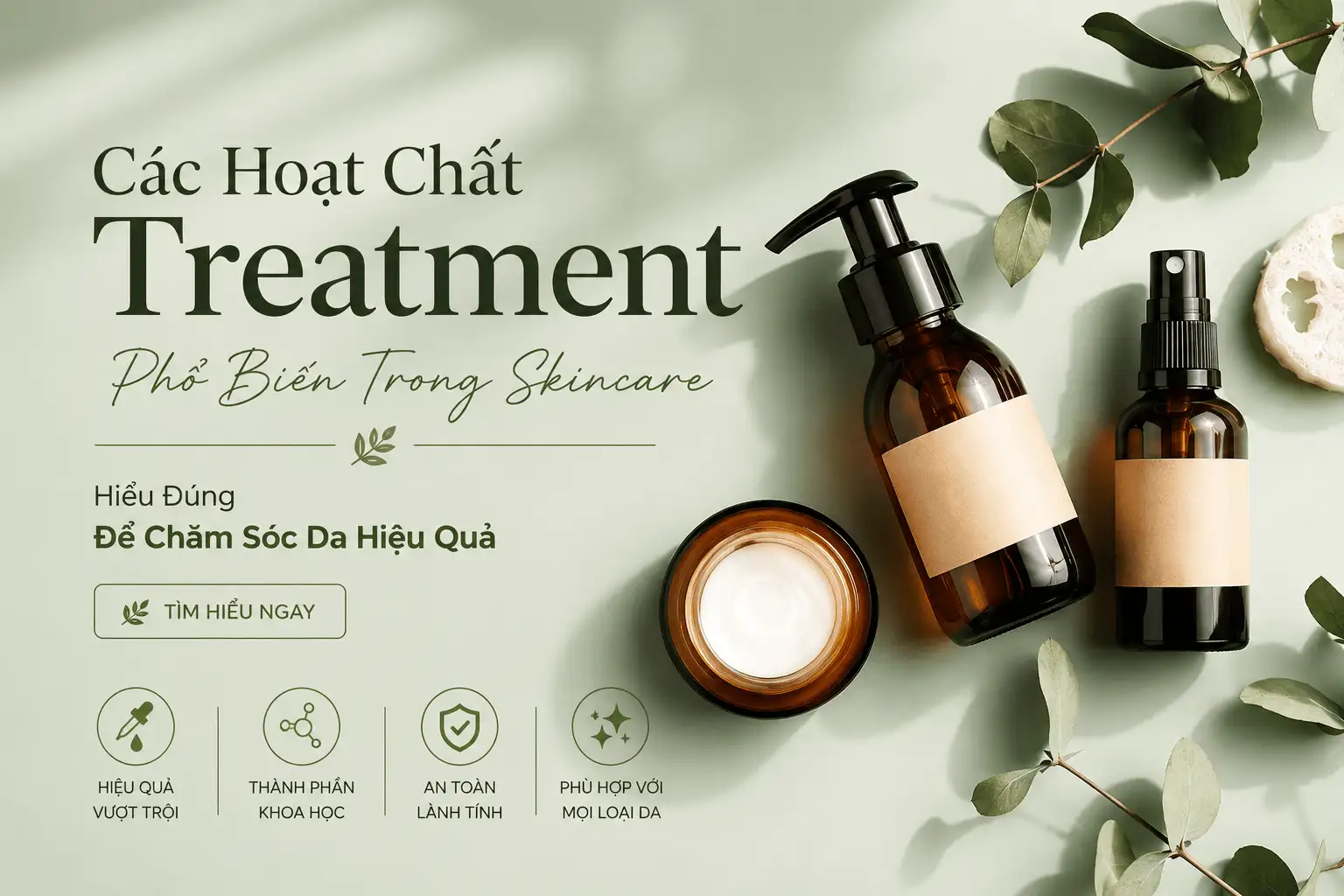 Các Hoạt Chất Treatment Phổ Biến Trong Skincare