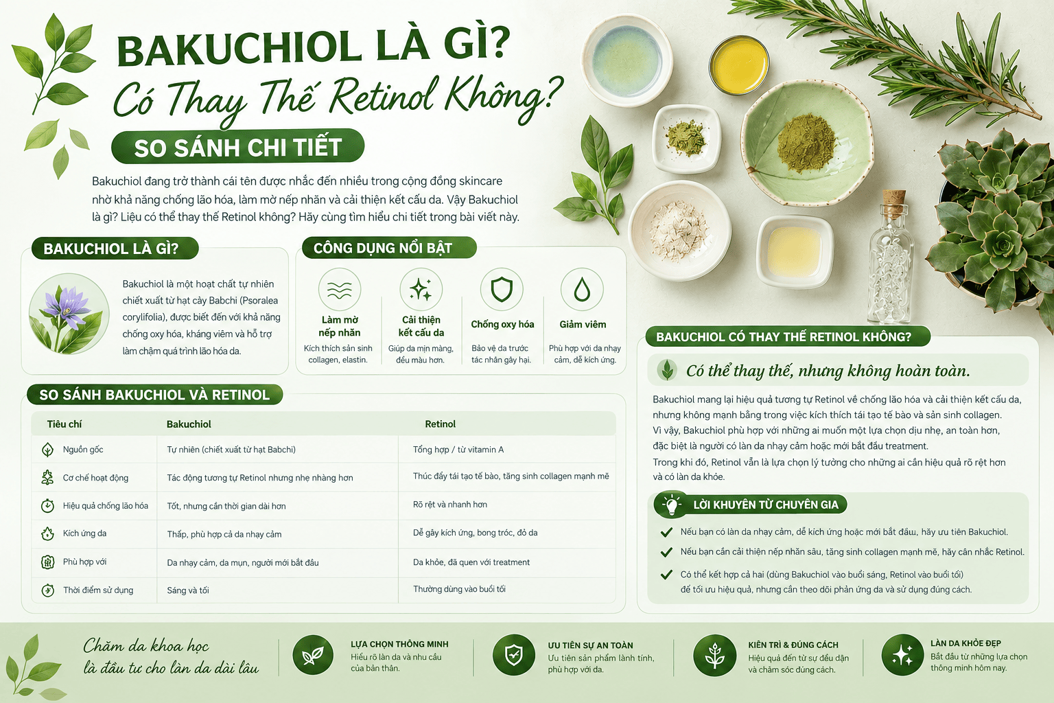 Bakuchiol Là Gì? Có Thay Thế Retinol Không?